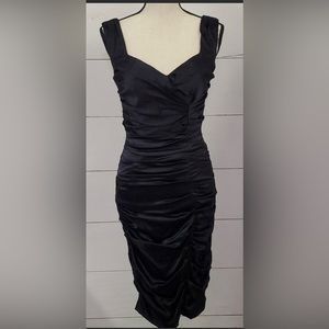 Cache silk black dress just back from dry cleaners 8